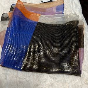 Rebecca Minkoff silk scarf.